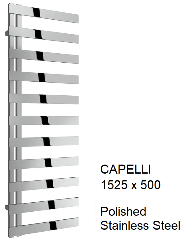 Capelli Stainless Steel Towel Rail 1235 x 500